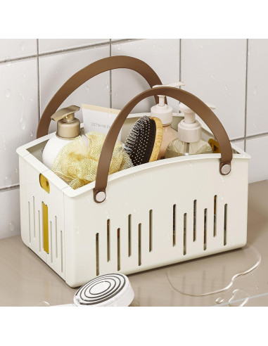 Cesta de Ducha Plegable Delamu con Asa Antideslizante 27.94x18.03cm