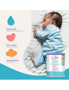 Fórmula Infantil de Leche de Cabra Bubs 567g para Bebés 0-12 Meses 2