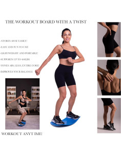 Tabla de Equilibrio Fitium Azul 65.41x28.7cm Antideslizante 2