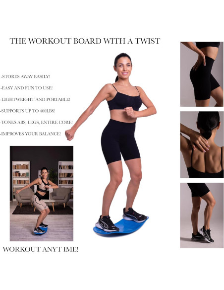 Tabla de Equilibrio Fitium Azul 65.41x28.7cm Antideslizante