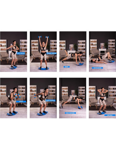 Tabla de Equilibrio Fitium Azul 65.41x28.7cm Antideslizante