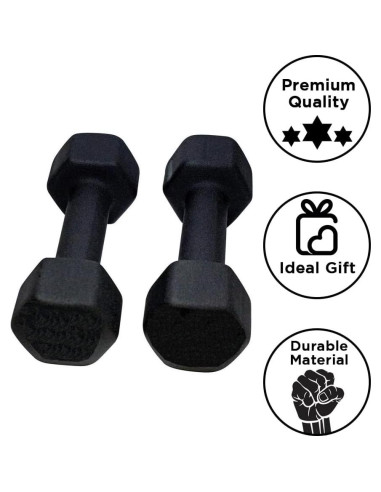 Mancuernas de Neopreno Amber Fight Gear 1.36kg Antideslizantes