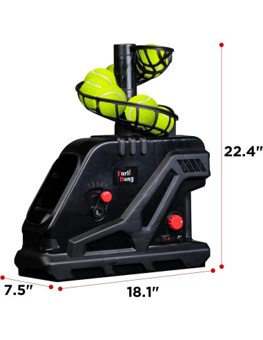 Máquina de Pelotas de Tenis Furlihong 3809BH Ajustable 48.28 km/h