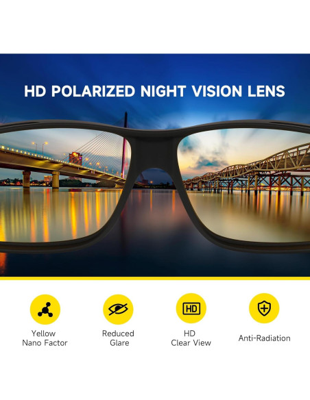 Gafas de Visión Nocturna Polarizadas Reglaaly - Unisex