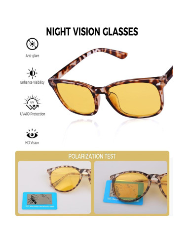 Gafas de Conducción Nocturna FIMOSON Ys013-5 Polarizadas HD