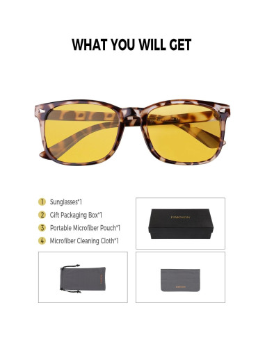 Gafas de Conducción Nocturna FIMOSON Ys013-5 Polarizadas HD