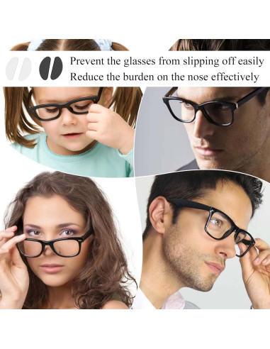 Almohadillas Adhesivas para Gafas SooGree 8 Pares Silicona