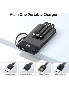 Cargador Portátil 10000mAh Penaover con Pantalla LED y 5 Salidas 2