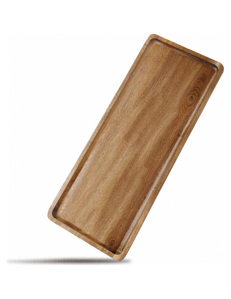 Bandejas de Madera de Acacia Linwnil - 3 Piezas 35.1 cm