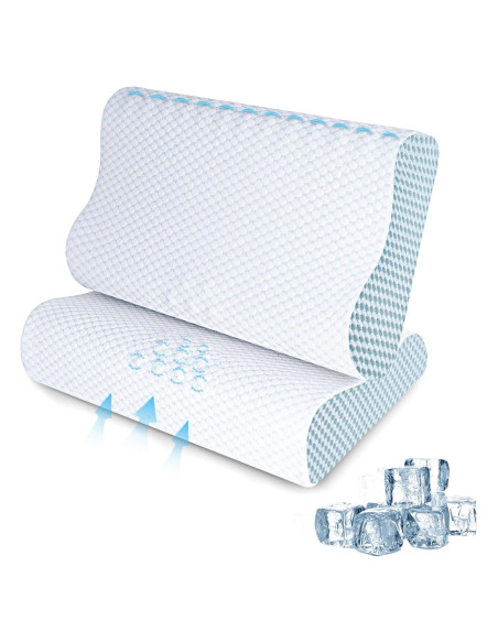 Almohadas de Espuma con Memoria SUFOR - Set de 2, Ajustables