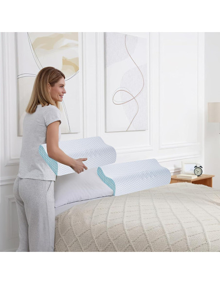 Almohadas de Espuma con Memoria SUFOR - Set de 2, Ajustables