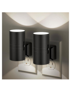 Luces Nocturnas Enchufadas JandCase 2 Paquete Regulables 0-100LM