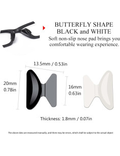 Almohadillas Adhesivas para Gafas SooGree 8 Pares Silicona 2