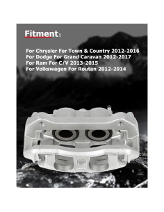 Calipers de Freno Delanteros CCIYU 18B5405/18B5404 para Ford F-150 2012-2016 2