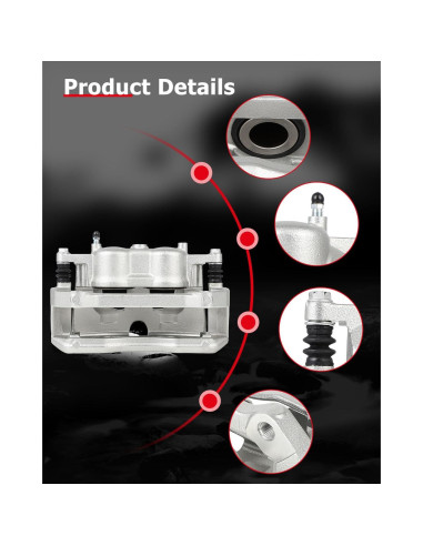 Calipers de Freno Delanteros CCIYU 18B5405/18B5404 para Ford F-150 2012-2016