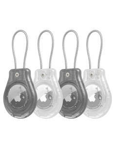 Soporte impermeable para AirTag Inesore IPX8 con cable de bloqueo