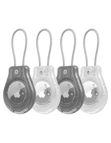 Soporte impermeable para AirTag Inesore IPX8 con cable de bloqueo