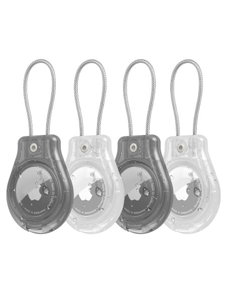 Soporte impermeable para AirTag Inesore IPX8 con cable de bloqueo