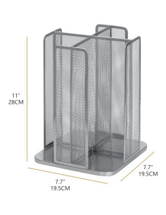 Soporte Organizador de Tazas ANNOVA Plata 4 Compartimentos 2