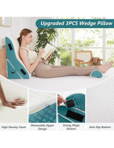 Cojín en Cuña Longering 3 PCS Espuma 57 cm Alivio Dolor 2