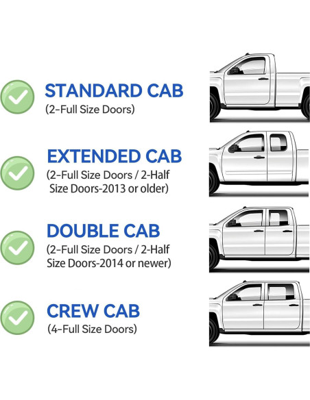 Viseras de Ventana CMVT Auto para Chevy Silverado/Sierra 1999-2007