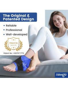 Funda de Hielo para Tobillo NEWGO Ajustable Terapia Fría 2