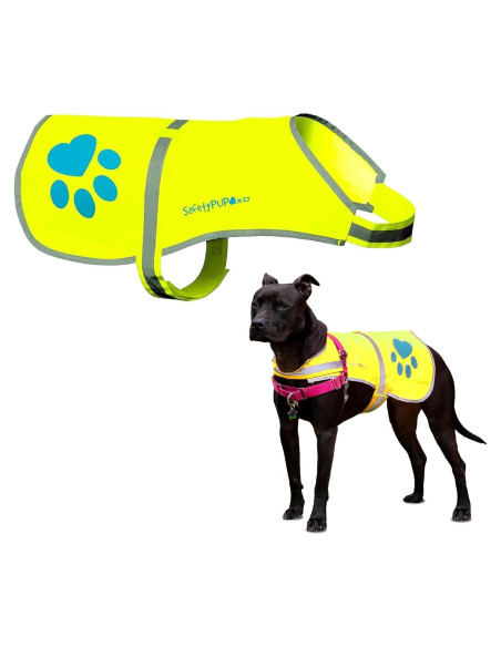 Chaleco Reflectante para Perros SafetyPUP XD Amarillo Pequeño