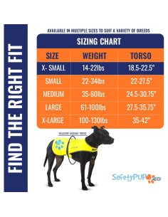 Chaleco Reflectante para Perros SafetyPUP XD Amarillo Pequeño 2