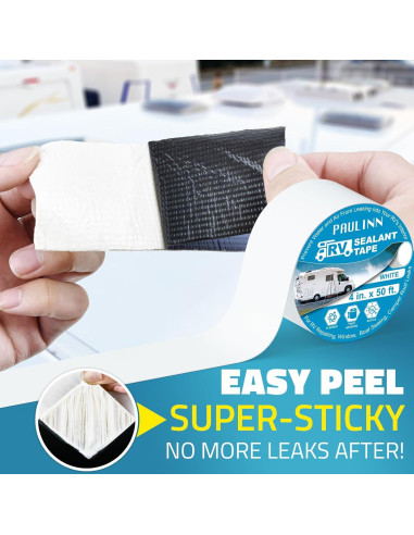 Cinta de Sellado para Techo PAULINN 10 cm x 15.24 m Blanca