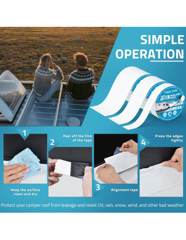 Cinta de Sellado para Techo PAULINN 10 cm x 15.24 m Blanca