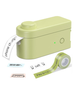 Etiquetadora Bluetooth MakeID L1 Verde - Impresora Térmica 9-16mm