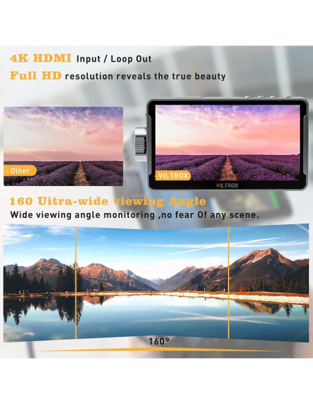 Monitor de Campo VILTROX DC-550 Pro 5.5" Full HD 1920x1080