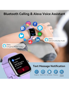 Reloj Inteligente Mikego IDW25 con Alexa, Pantalla 1.83" HD 2