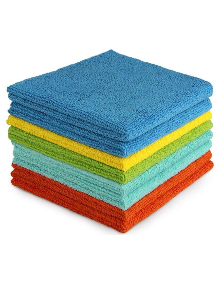 Paños de Microfibra AIDEA 8PK 30x30cm Sin Pelusa