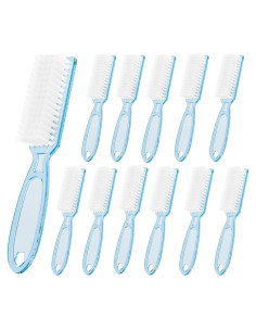 12 Cepillos de Limpieza de Uñas SQULIGT Azul Claro