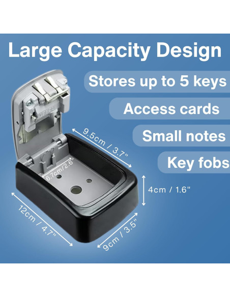 Caja de Llave RUDY RUN Montaje en Pared 2-Pack Seguridad