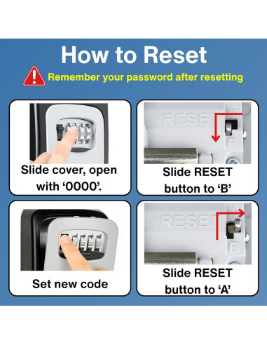 Caja de Llave RUDY RUN Montaje en Pared 2-Pack Seguridad