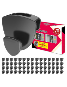 Ganchos Ahorradores de Espacio Latoxcaa 70 Pcs Alta Resistencia