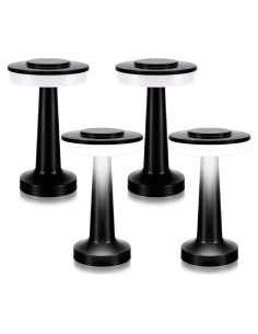 Conjunto de 4 Lámparas de Mesa LED Riakrum Portátiles USB