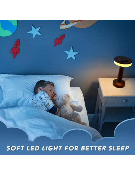 Conjunto de 4 Lámparas de Mesa LED Riakrum Portátiles USB