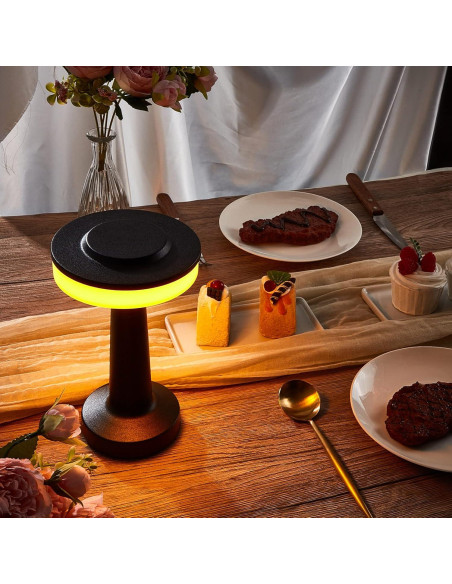 Conjunto de 4 Lámparas de Mesa LED Riakrum Portátiles USB