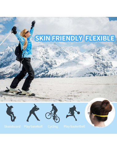 12 Correas de Gafas de Silicona para Niños y Adultos