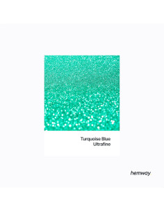 Brillo Ultrafino Hemway 130g Azul Turquesa Holográfico - Cosmético 2