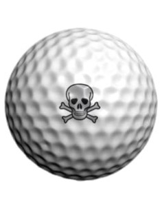 Marcadores de Pelotas de Golf Golfdotz Skullmania - 32 Unidades