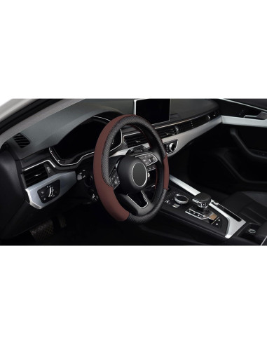 Funda de Volante LABBYWAY de Cuero Microfibra 37-39 cm Antideslizante