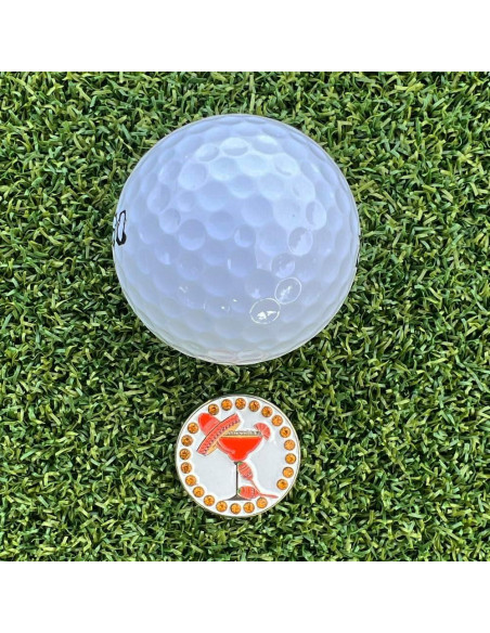 Marcador de Pelota de Golf Giggle Golf Mango Margarita - Magnético