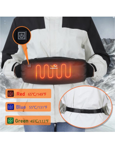 Bolsa Calentadora de Manos Eléctrica Honwally 10000 mAh Doble Cara 2