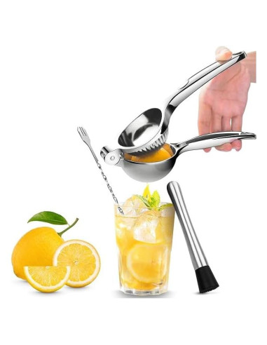 Set de Cócteles LEGLO 3 Piezas - Exprimidor, Cuchara y Muddler