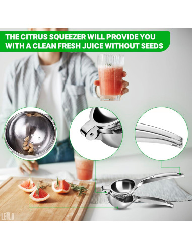 Set de Cócteles LEGLO 3 Piezas - Exprimidor, Cuchara y Muddler