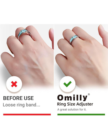 Ajustadores de Anillos de Silicona Omilly - Paquete de 12